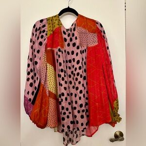 Anthropologie Bl-nk Miranda Peasant Blouse